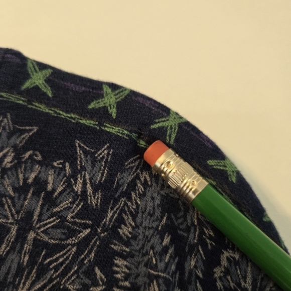 Lucky Brand Paisley Blouse Size Peacock Colors Cotton Modal Bohemian Tee Hippie - Picture 7 of 16